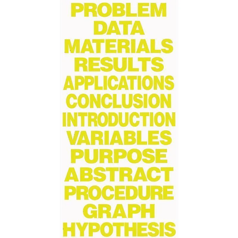 (12 Ea) Project Board Titles Yellow