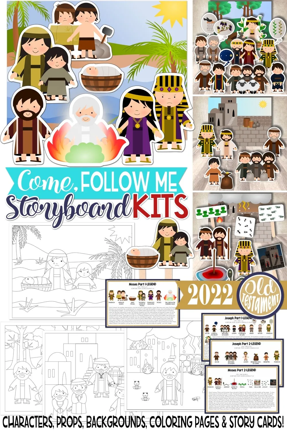 2022 CFM Story Board Kit 2 {Old Testament} PRINTABLE