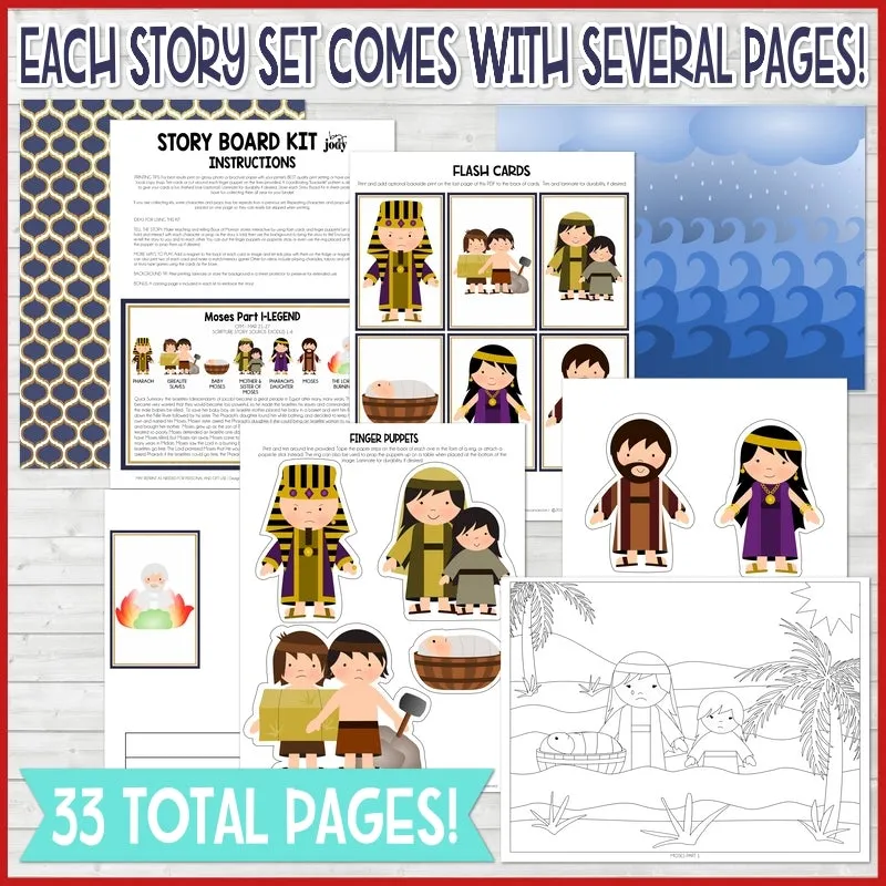 2022 CFM Story Board Kit 2 {Old Testament} PRINTABLE