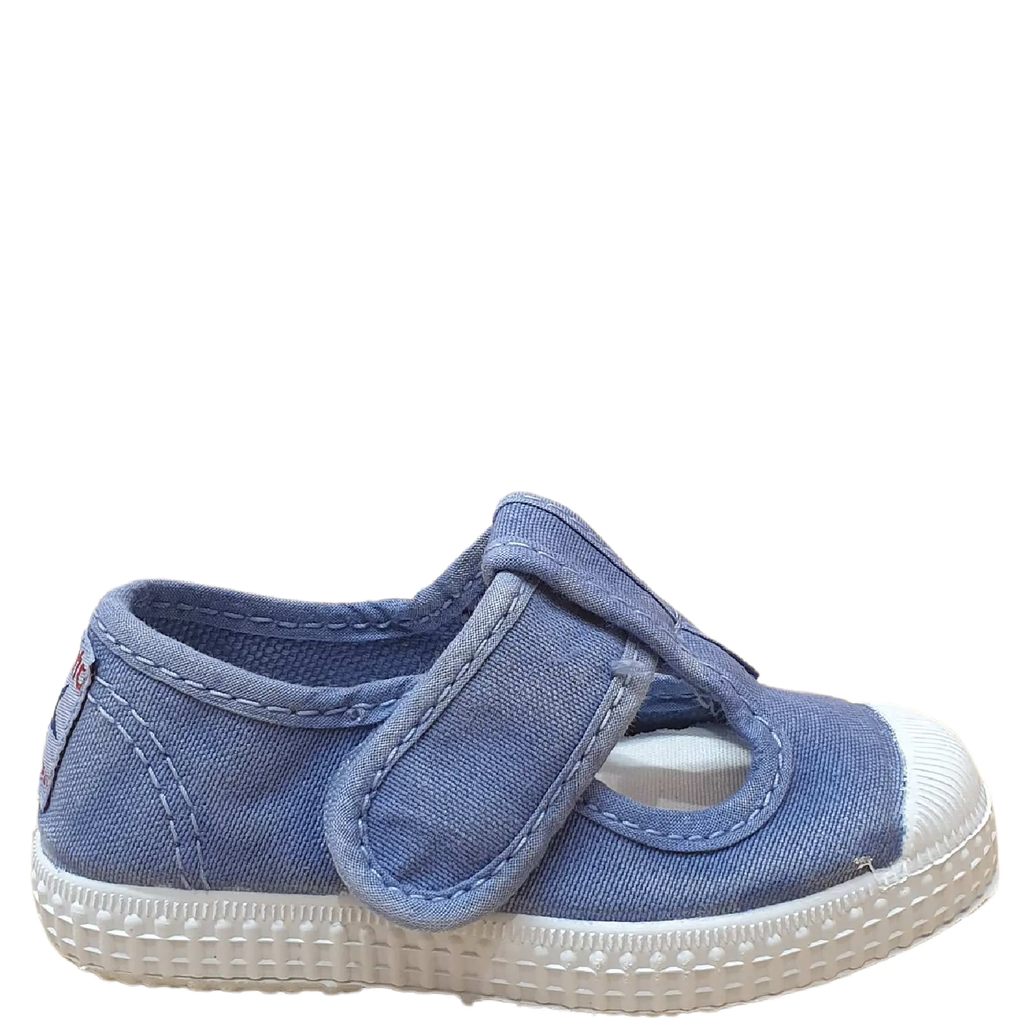 77777 Cienta fabric  Open shoe - blue