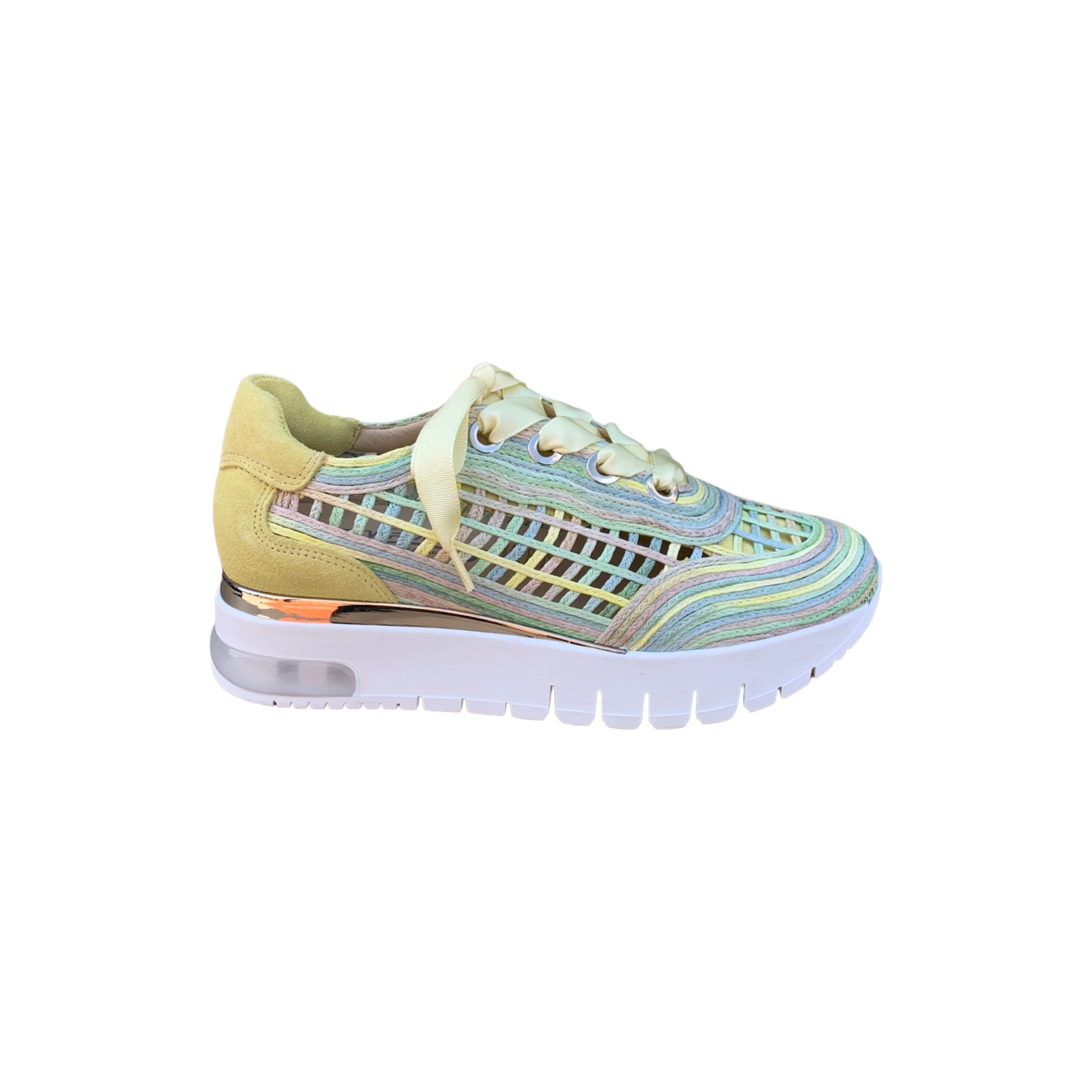 81606 Citron Platform Sneaker