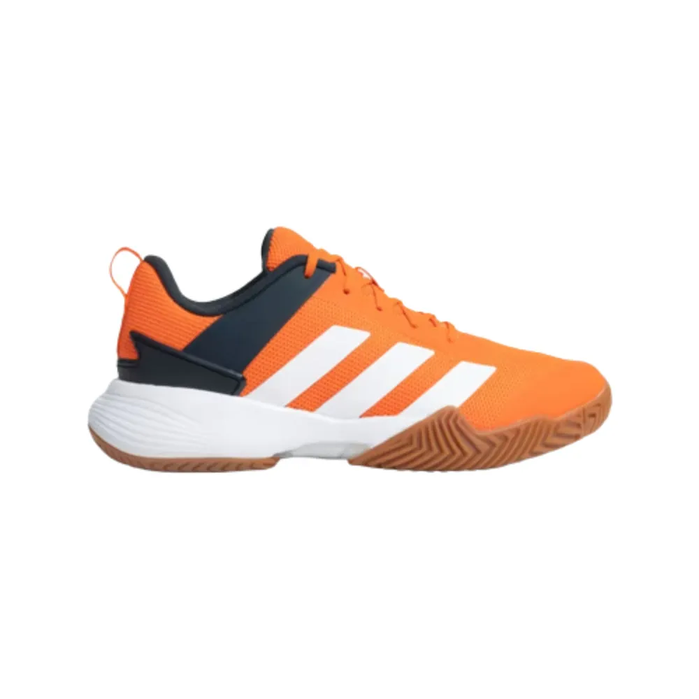 Adidas Men's IND Top V2 Badminton Shoe (Semi Impact Orange/Tech Onix/White/Black)