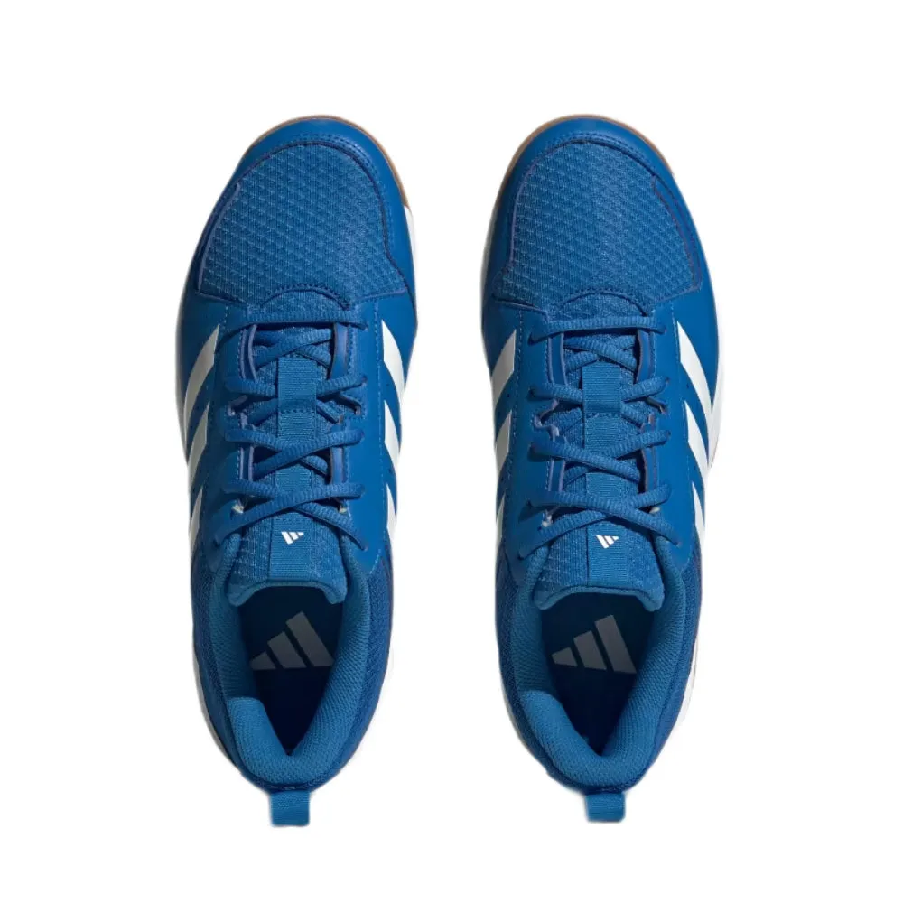 Adidas Men's Ligra 7 Badminton Shoe (Bright Royal/Cloud White/Cloud White)