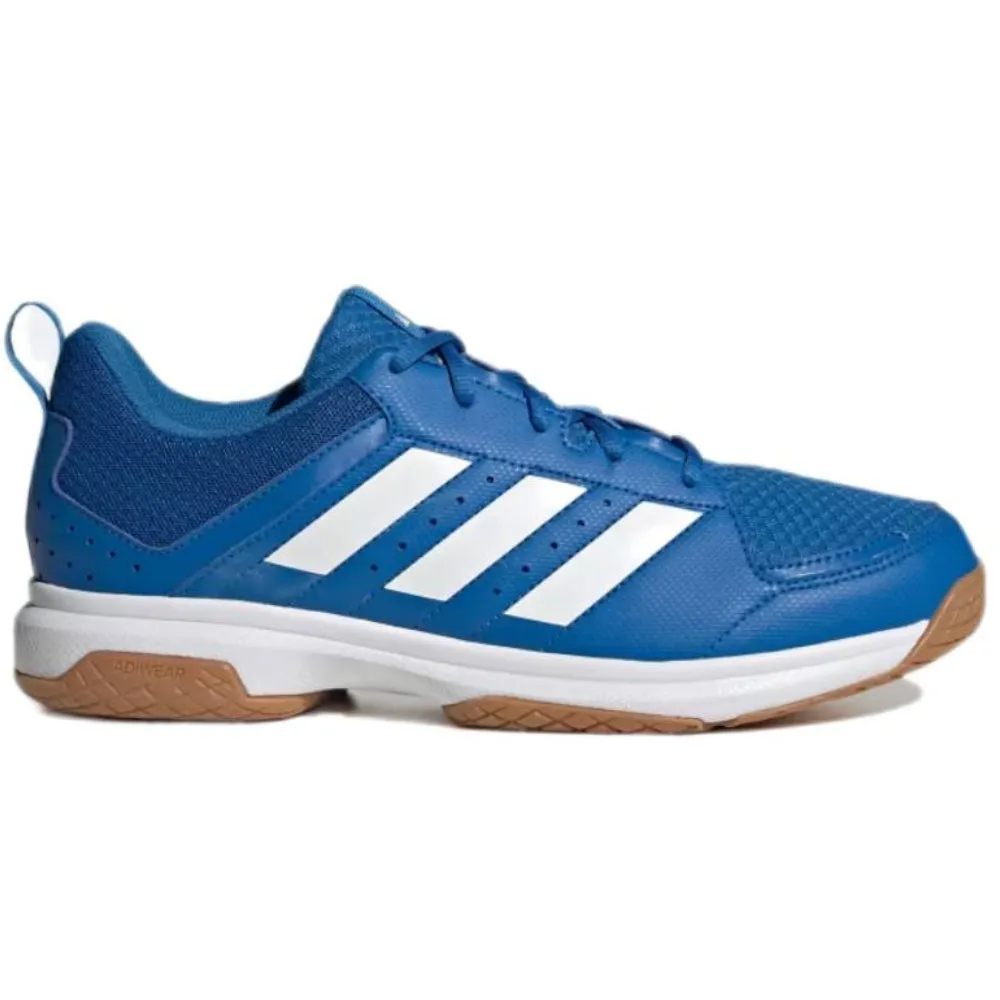 Adidas Men's Ligra 7 Badminton Shoe (Bright Royal/Cloud White/Cloud White)