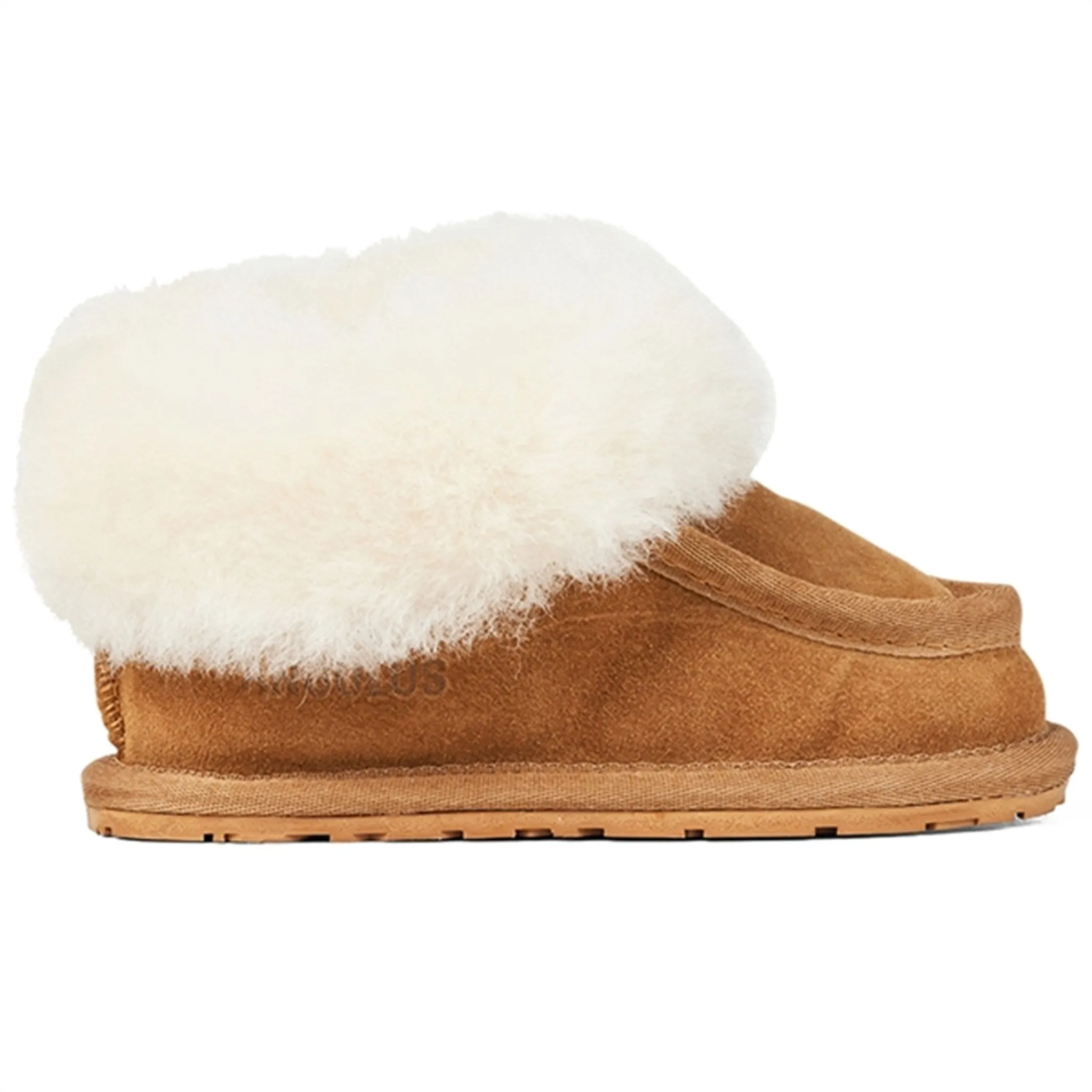 Angulus Lamb Wool Indoor Shoes Sand