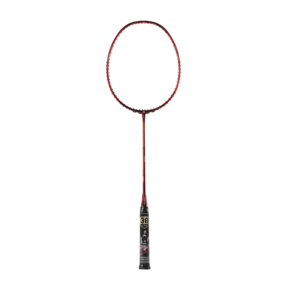 APACS Dual Power & Speed Unstrung Badminton Racquet (Red/Orange)