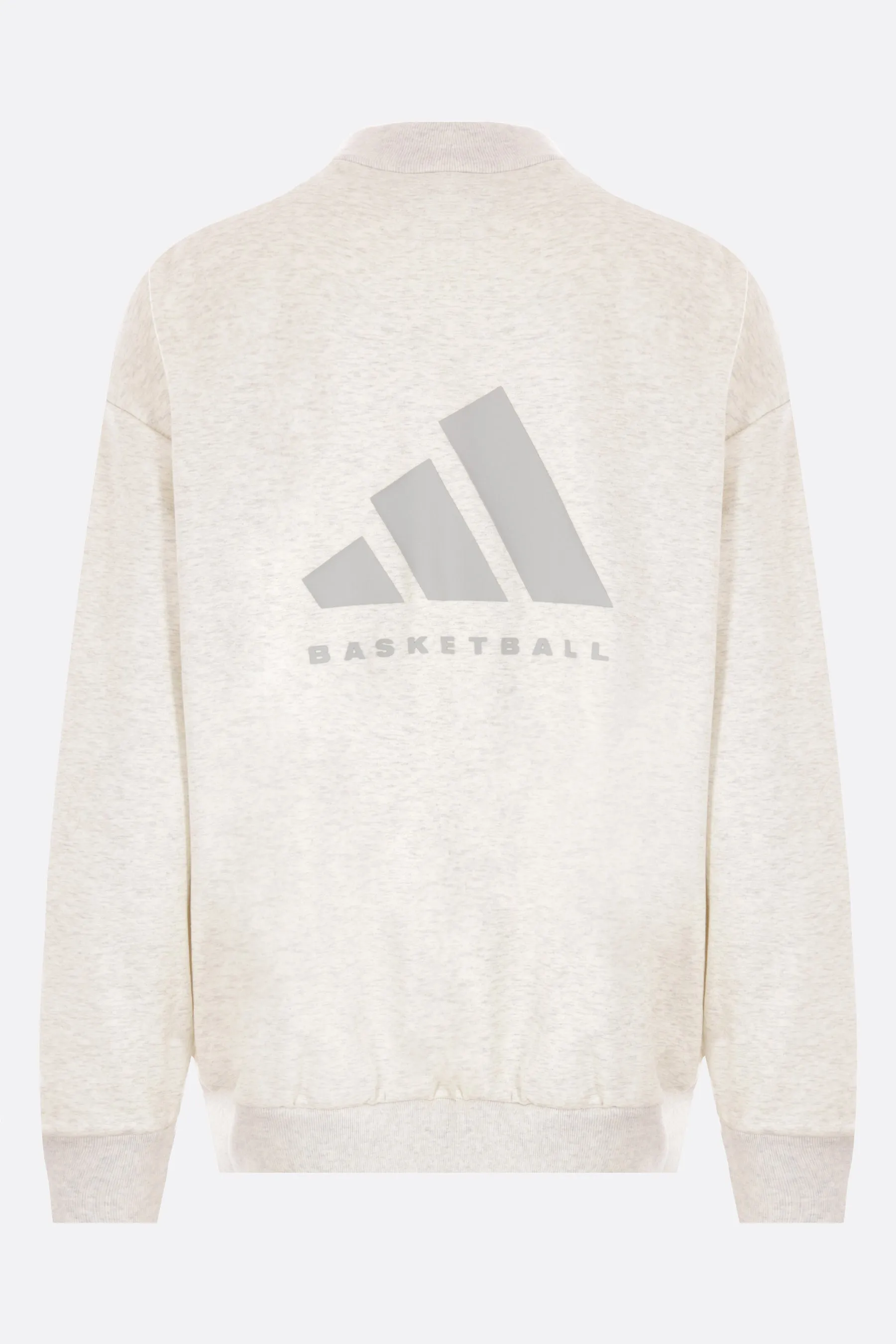 Basketball logo printed recycled fleece sweatshirt