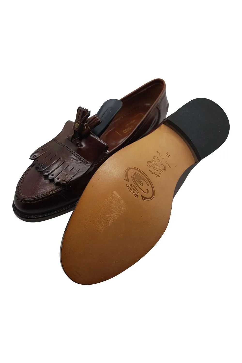 BELLESCO Italian Leather Slip on Shoes (38)