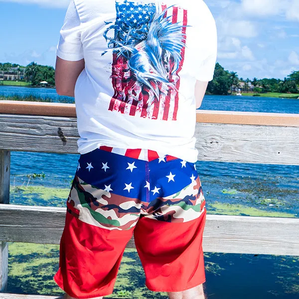 Board Shorts | Patriot | Black SA Shield