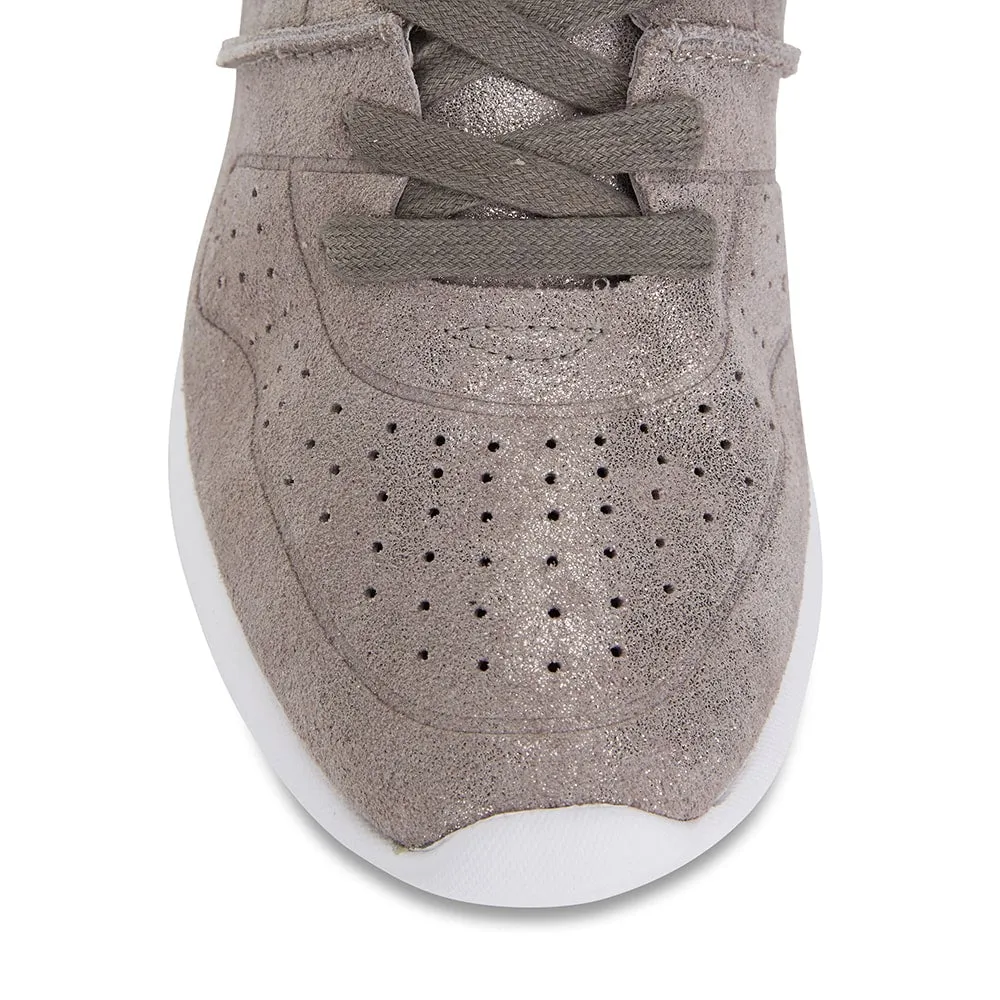 Bolt Sneaker in Pewter Suede