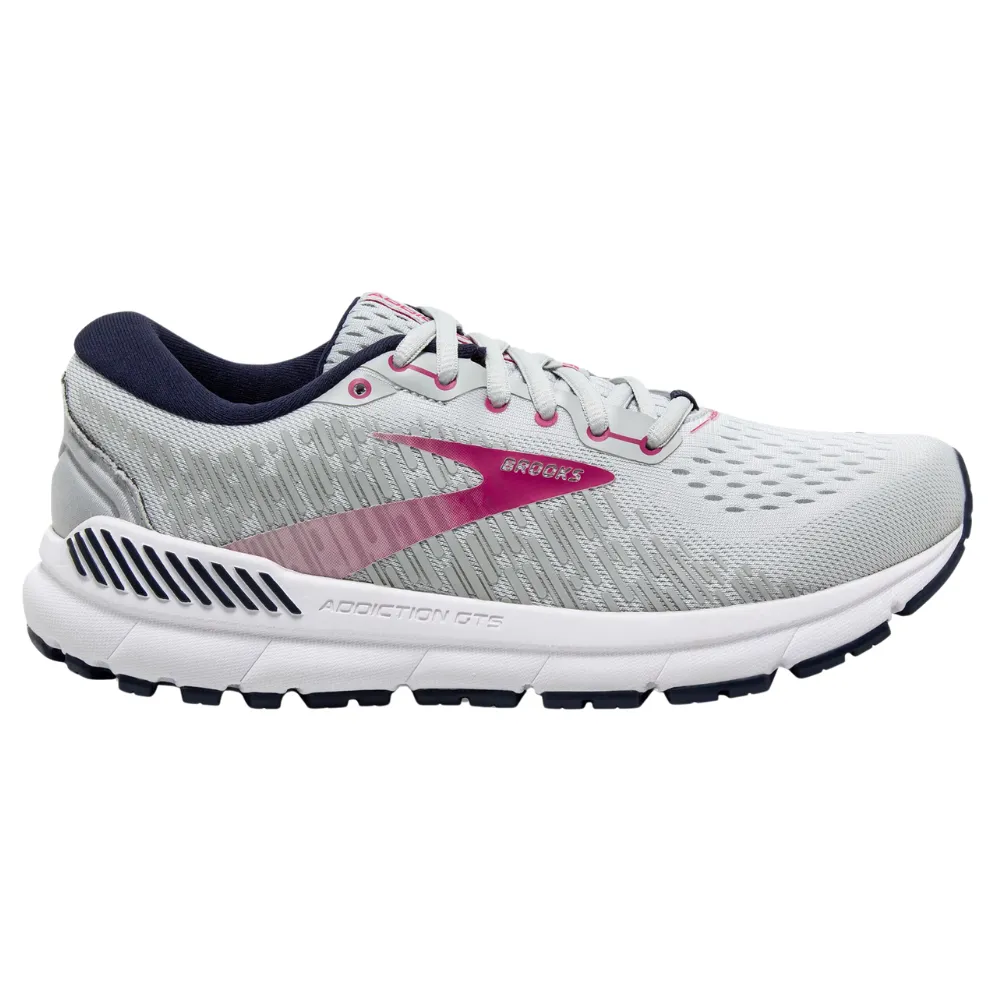 Brooks Addiction GTS 15 Oyster/Peacoat/Lilac Rose Running Shoe (Women's)