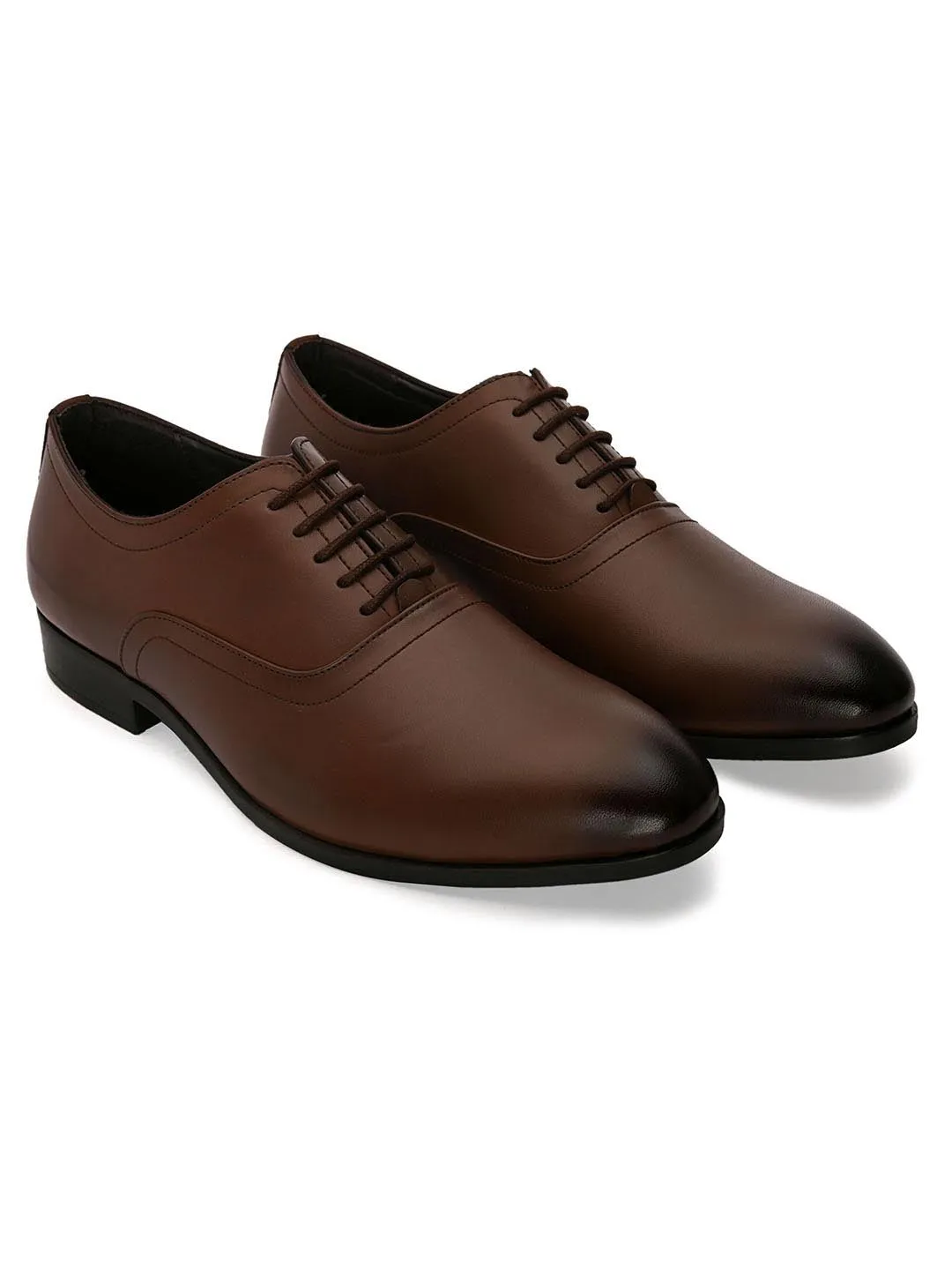 Buxom Brown Derby Shoes