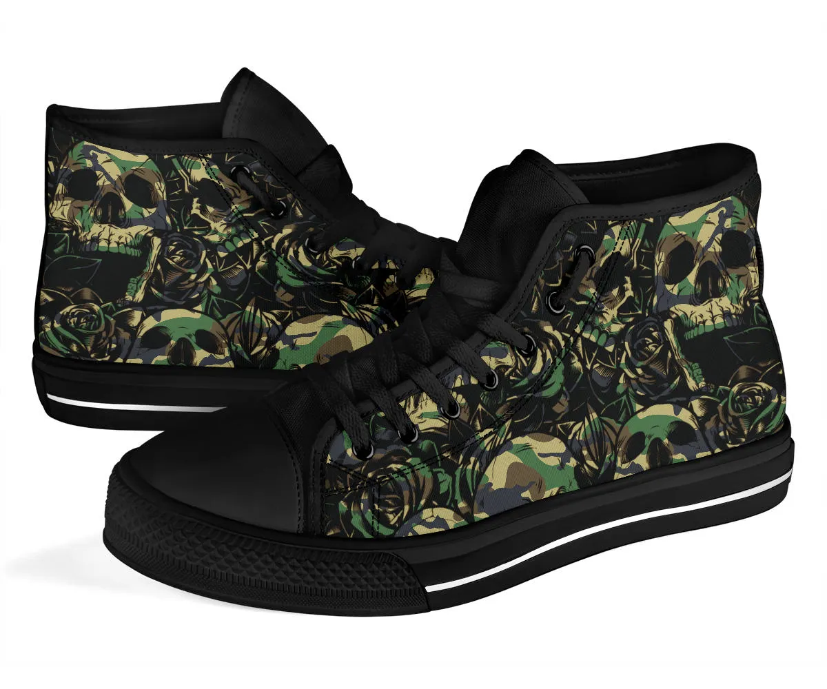 Camo Skull High Top Shoe