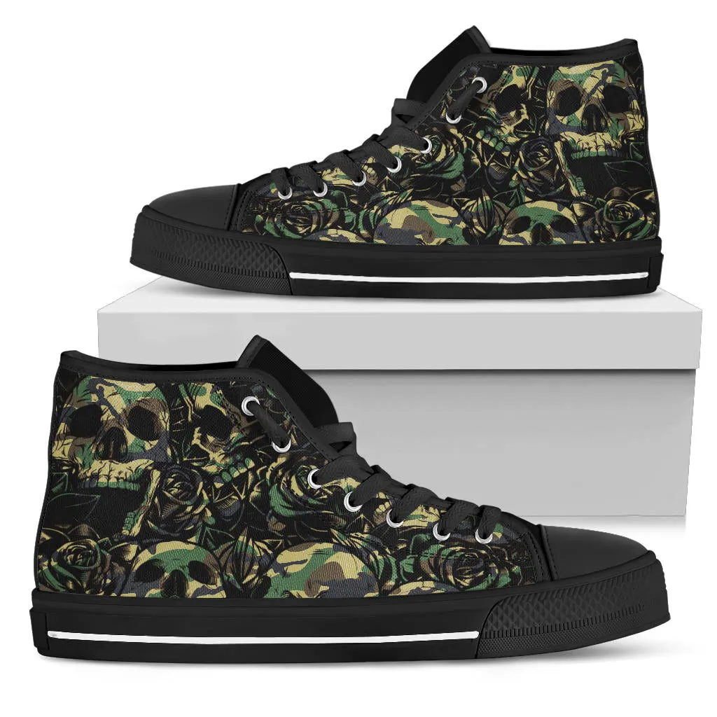 Camo Skull High Top Shoe