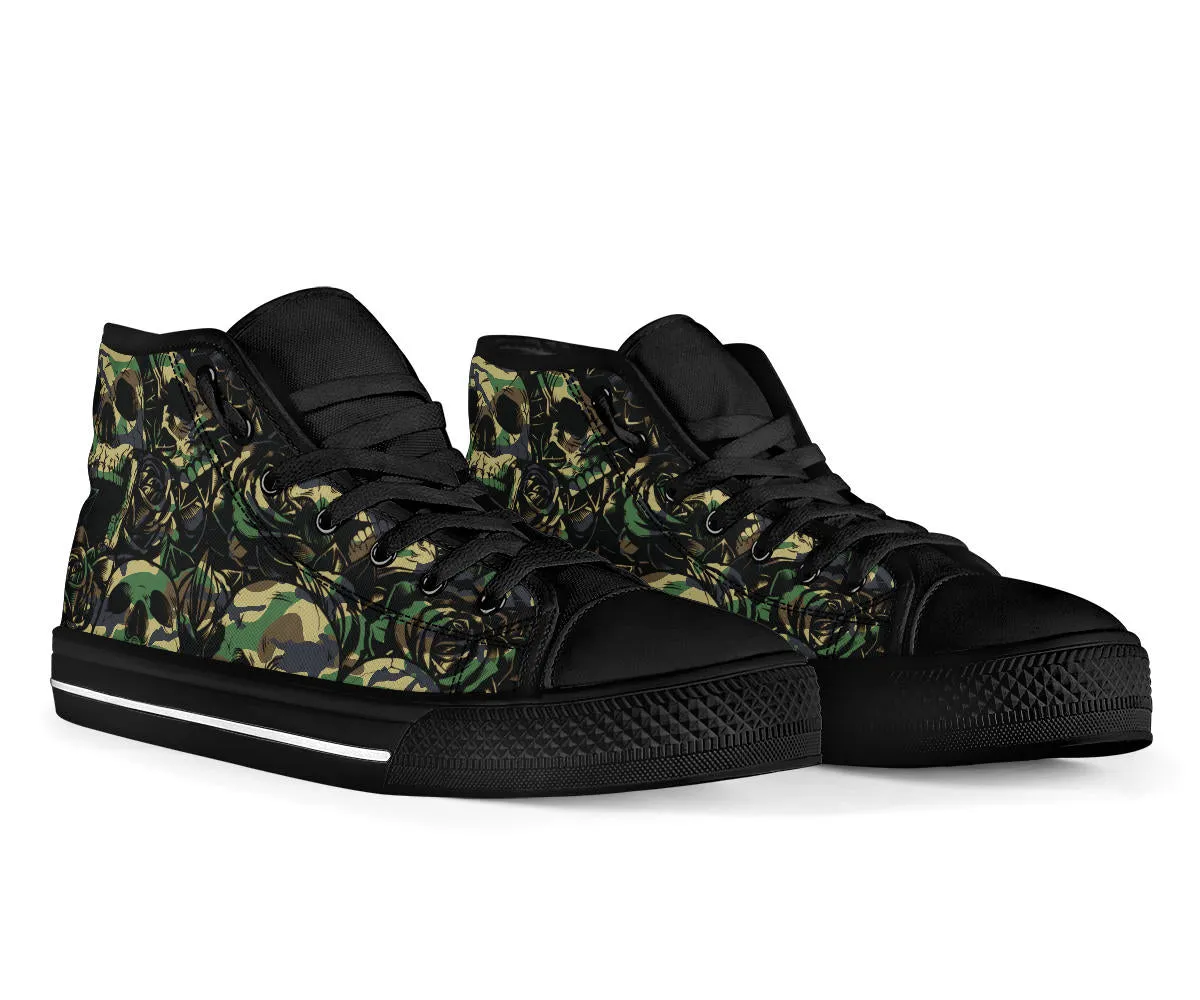 Camo Skull High Top Shoe