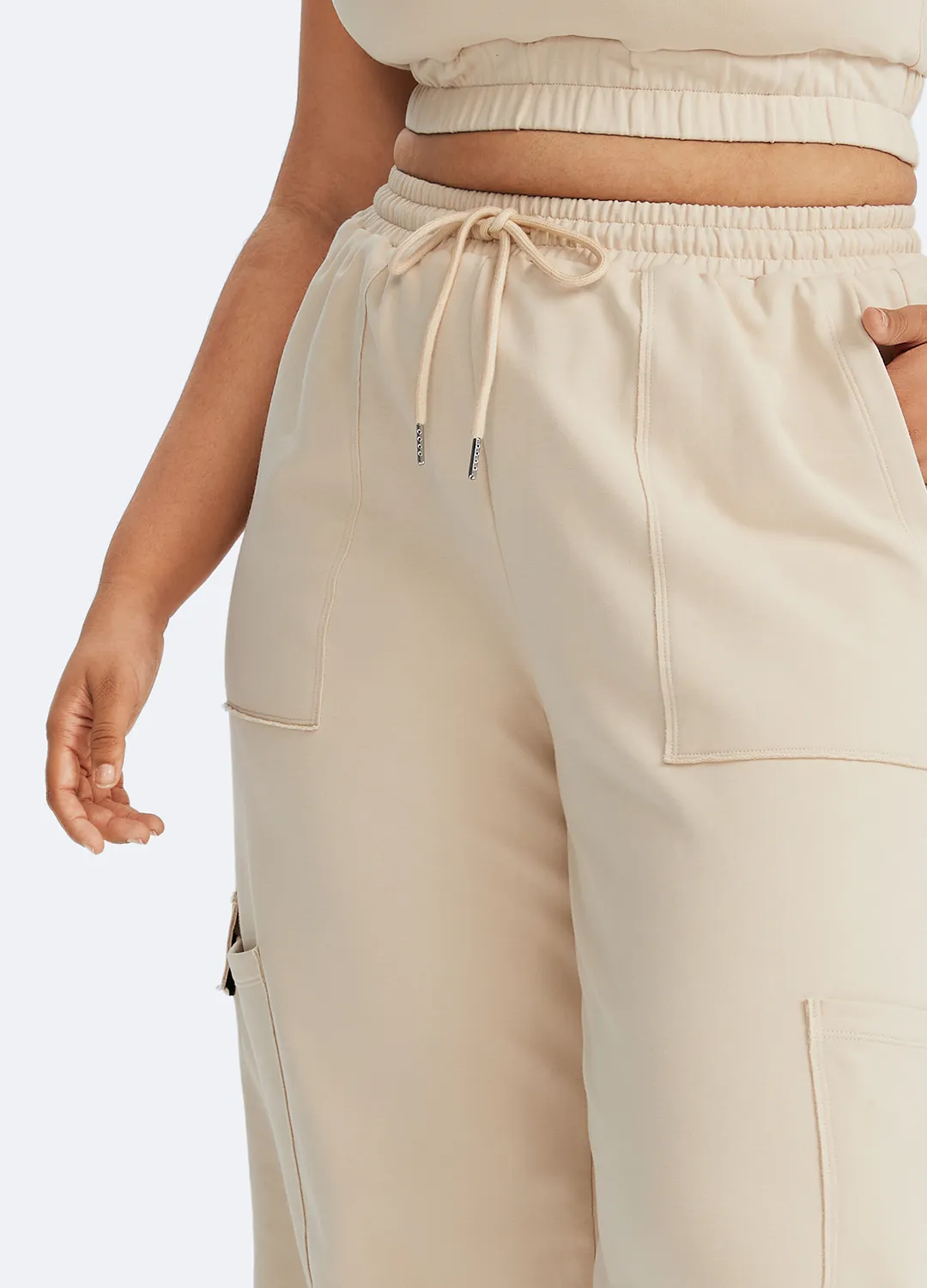 Casual Drawstring Waist Sweatpants