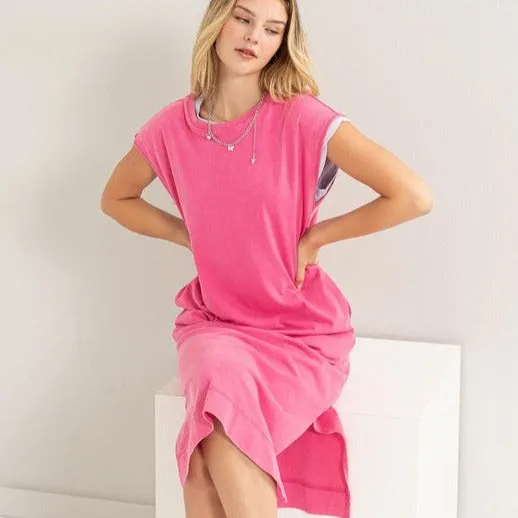 Casual Midi T-Shirt Dress