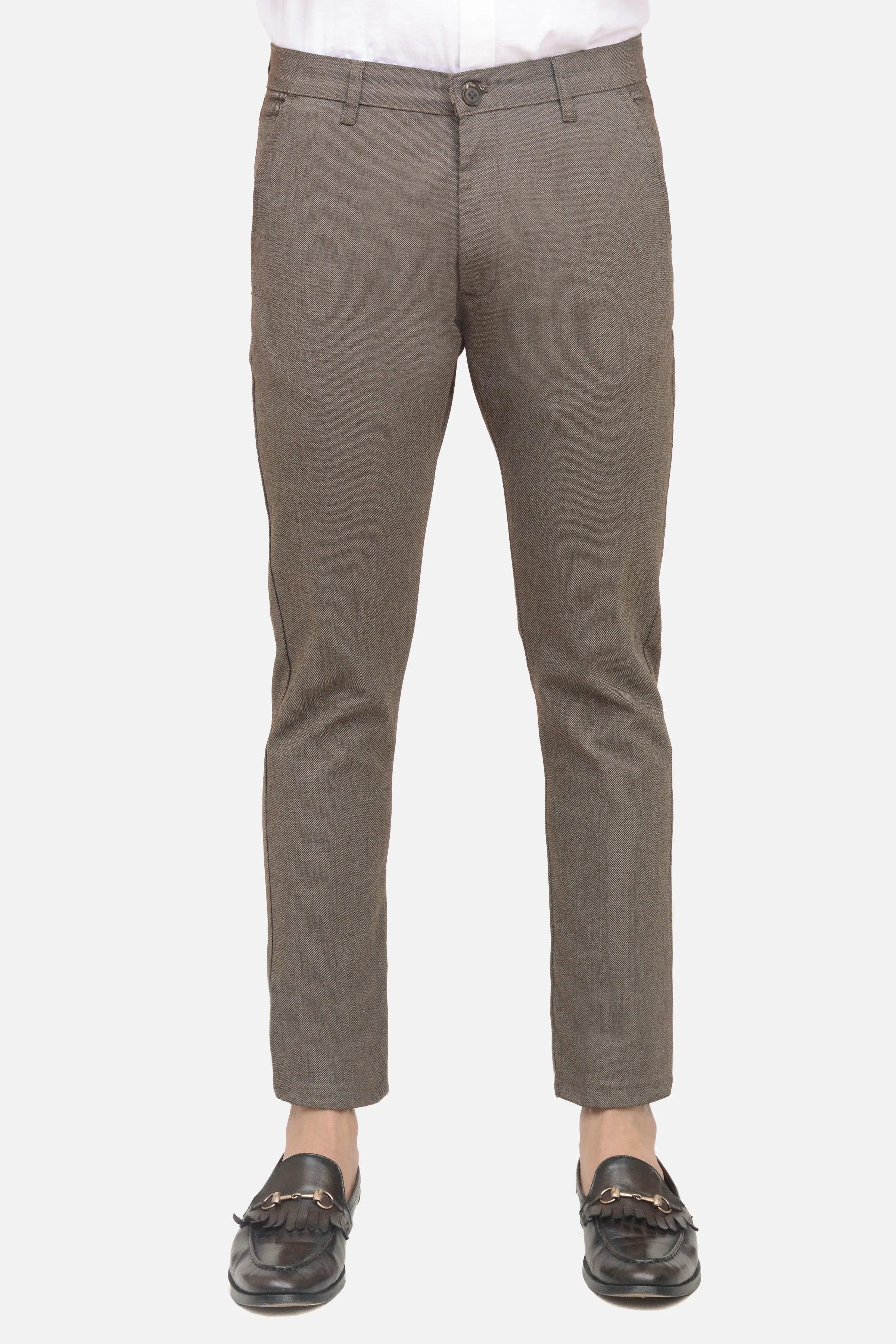 CASUAL PANT DARK BROWN