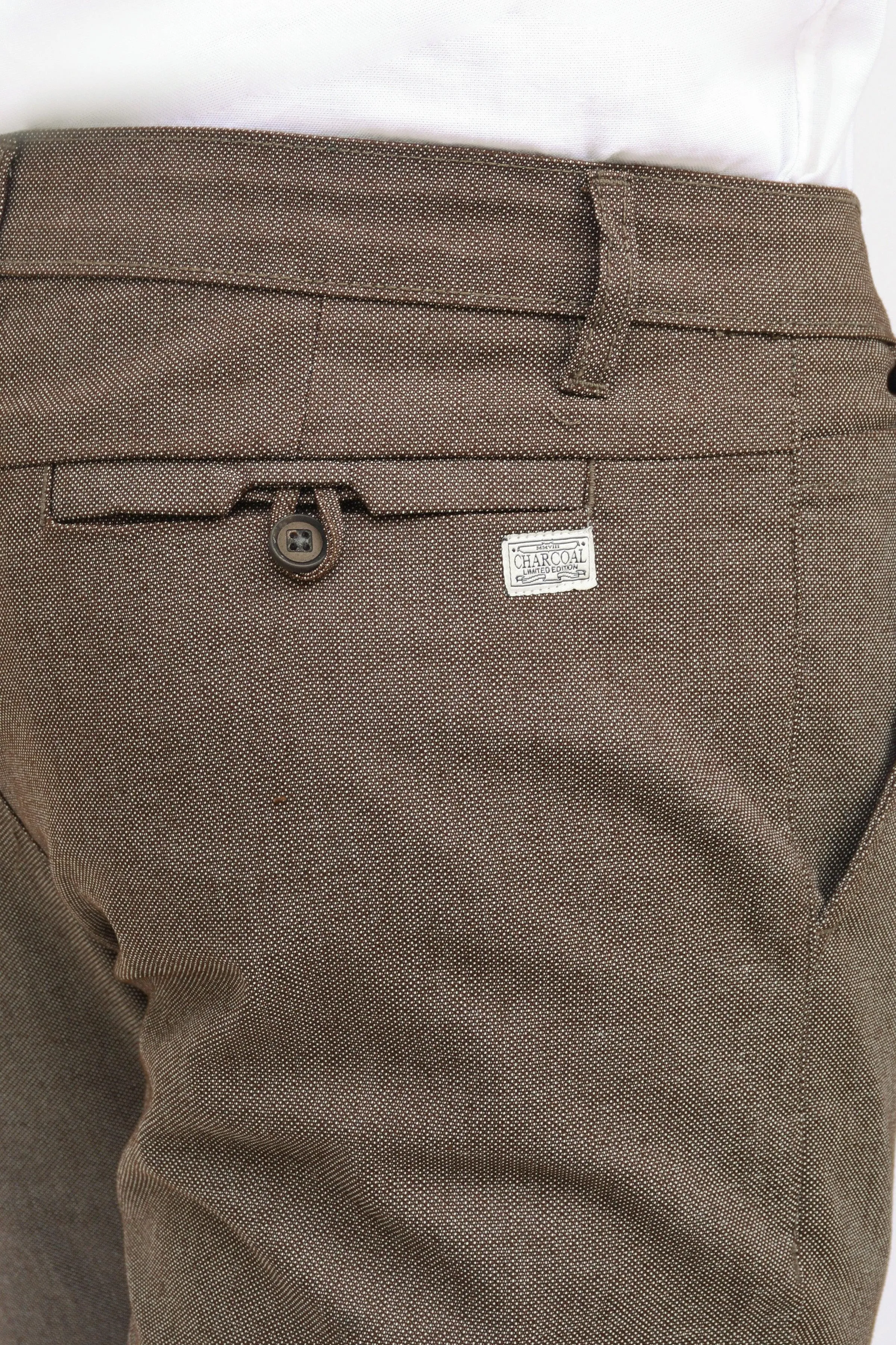 CASUAL PANT DARK BROWN