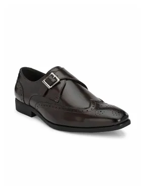 Dario Brown Single Monk Shoes