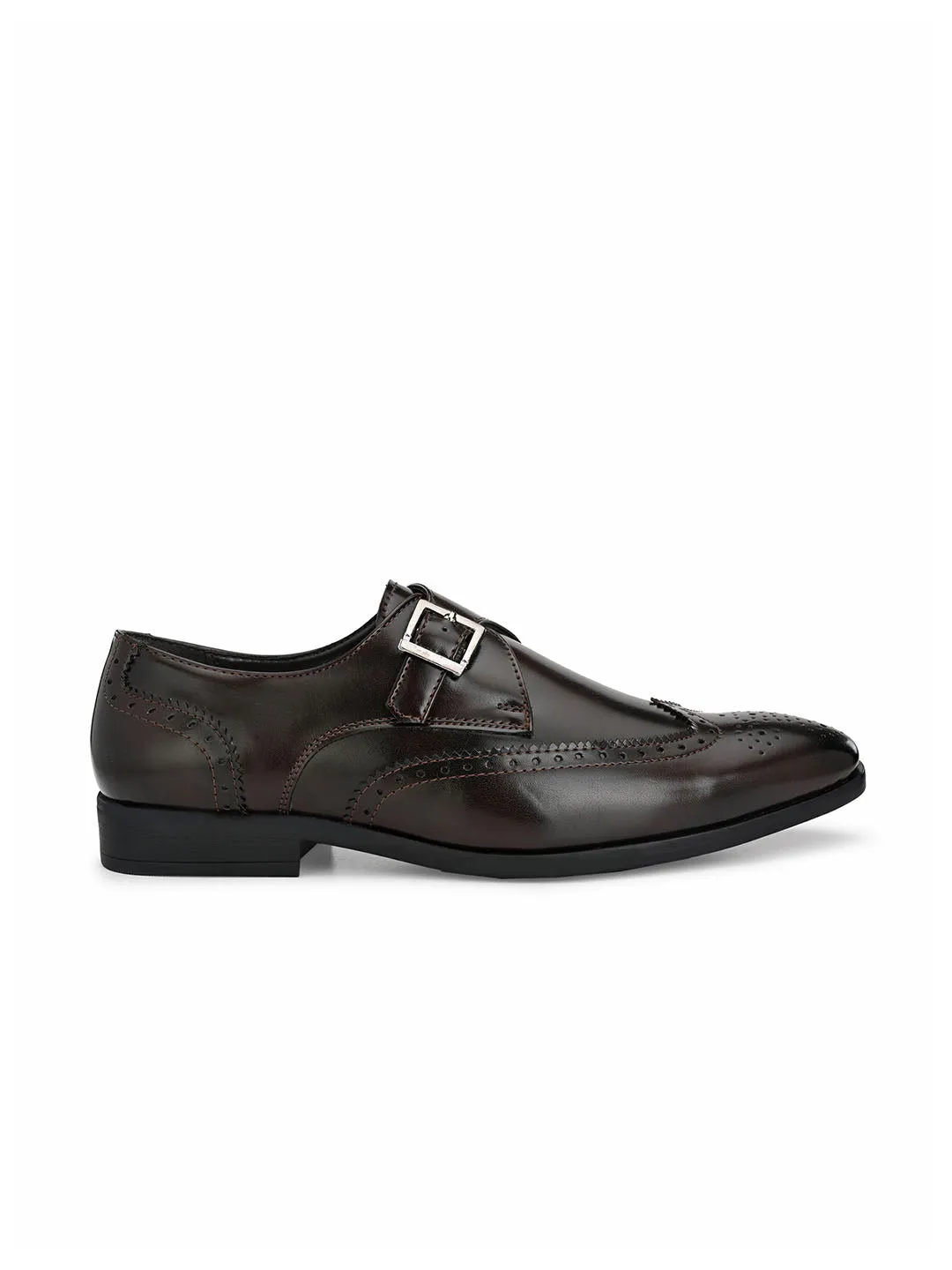 Dario Brown Single Monk Shoes