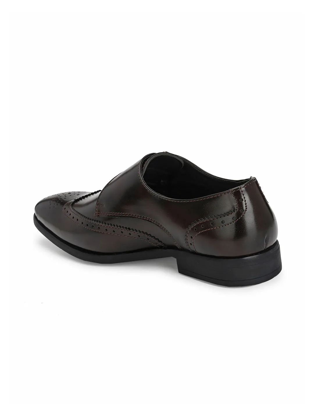 Dario Brown Single Monk Shoes