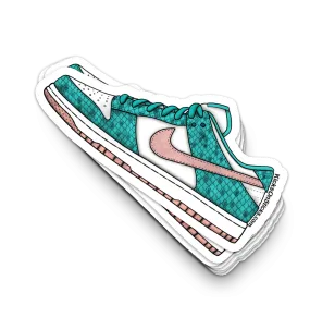 Dunk Low "Snakeskin Teal" Sneaker Sticker