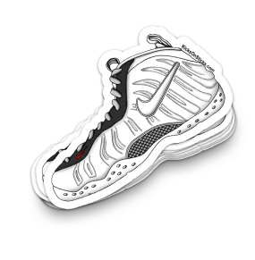 Foamposite Pro "Chrome White" Sneaker Sticker