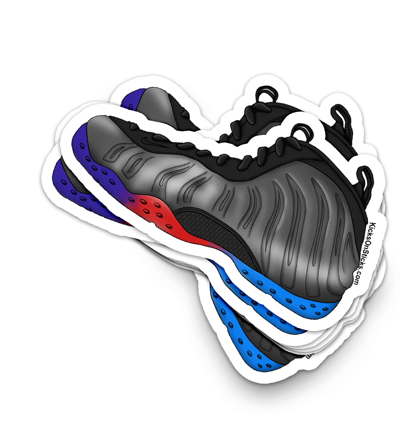 Foamposite "Gradient Soles" Sneaker Sticker