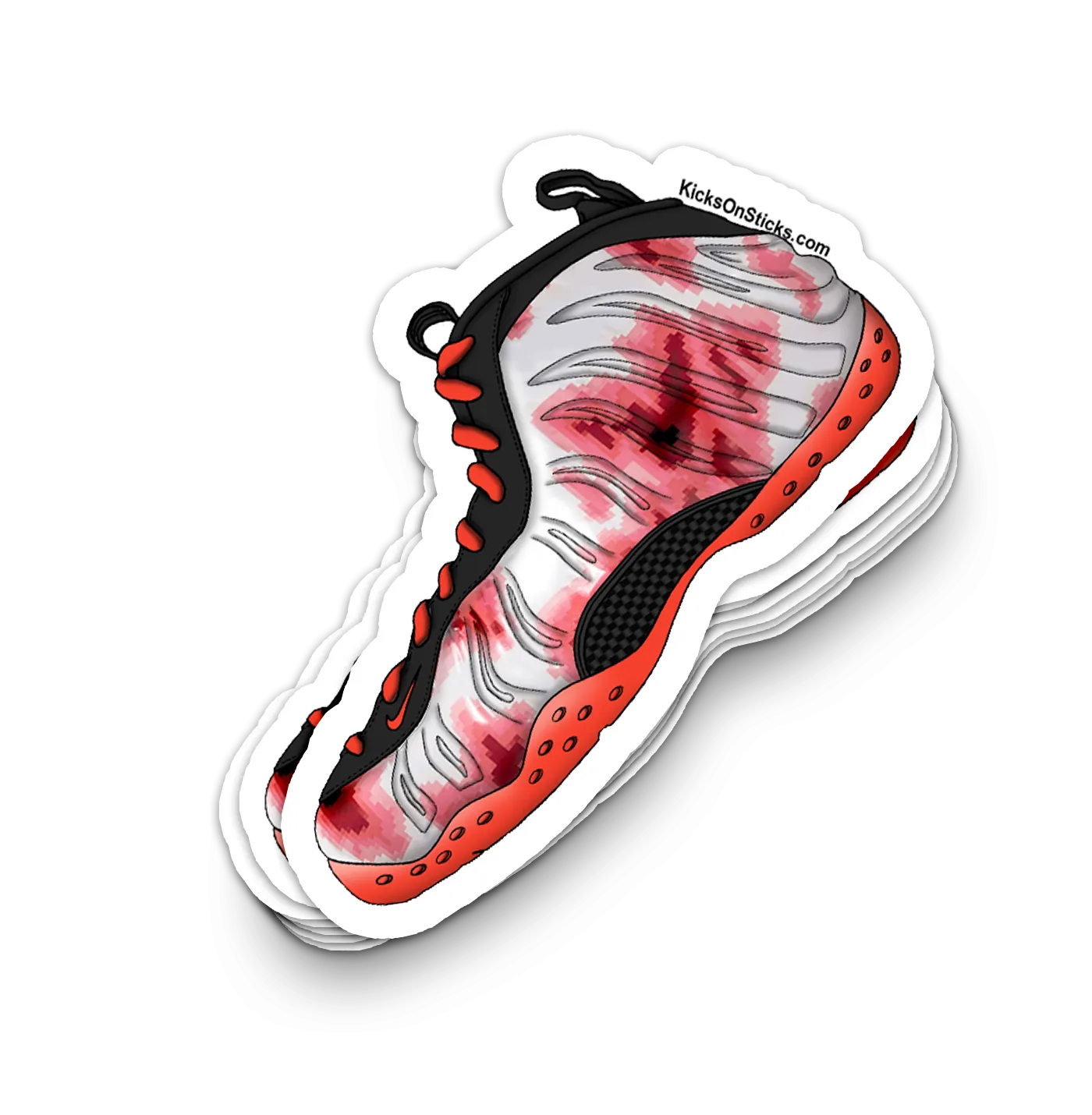 Foamposite "Thermal Map" Sneaker Sticker