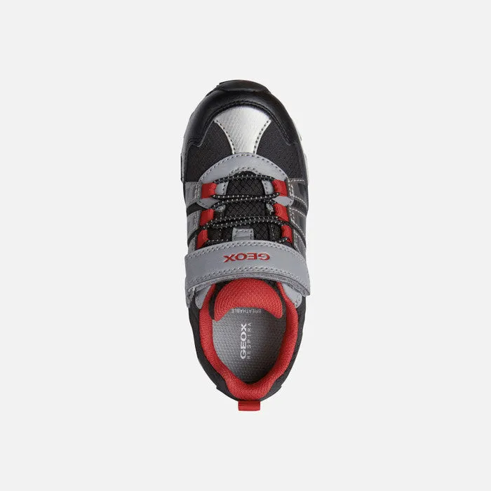 Geox Magnetar WP Sneaker - Black/Red