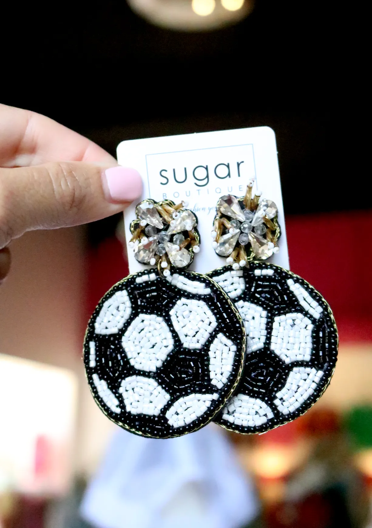 Glam Soccer Earring