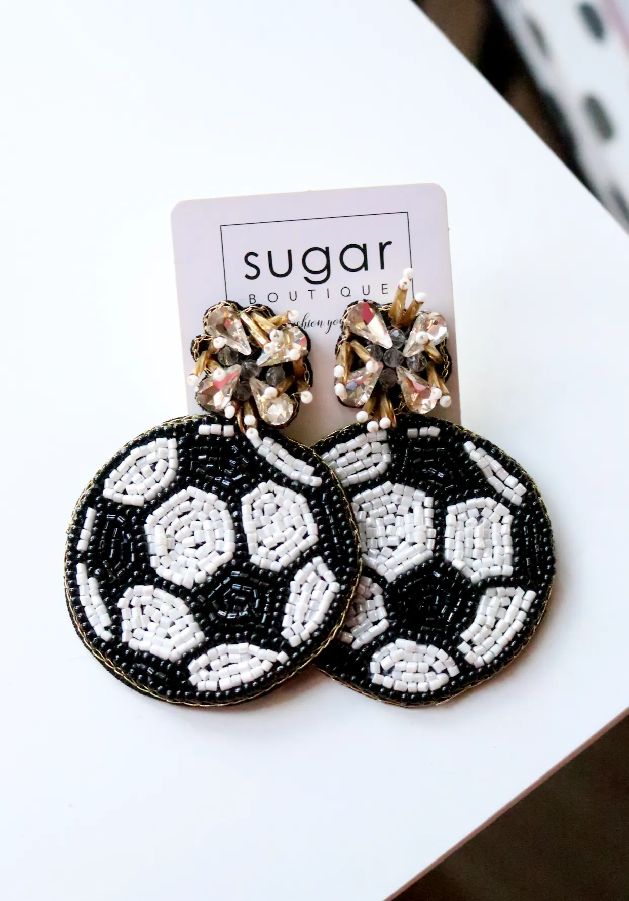 Glam Soccer Earring