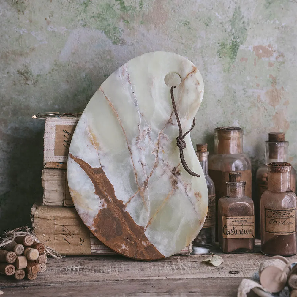 Green Onyx Hanging Serving Board