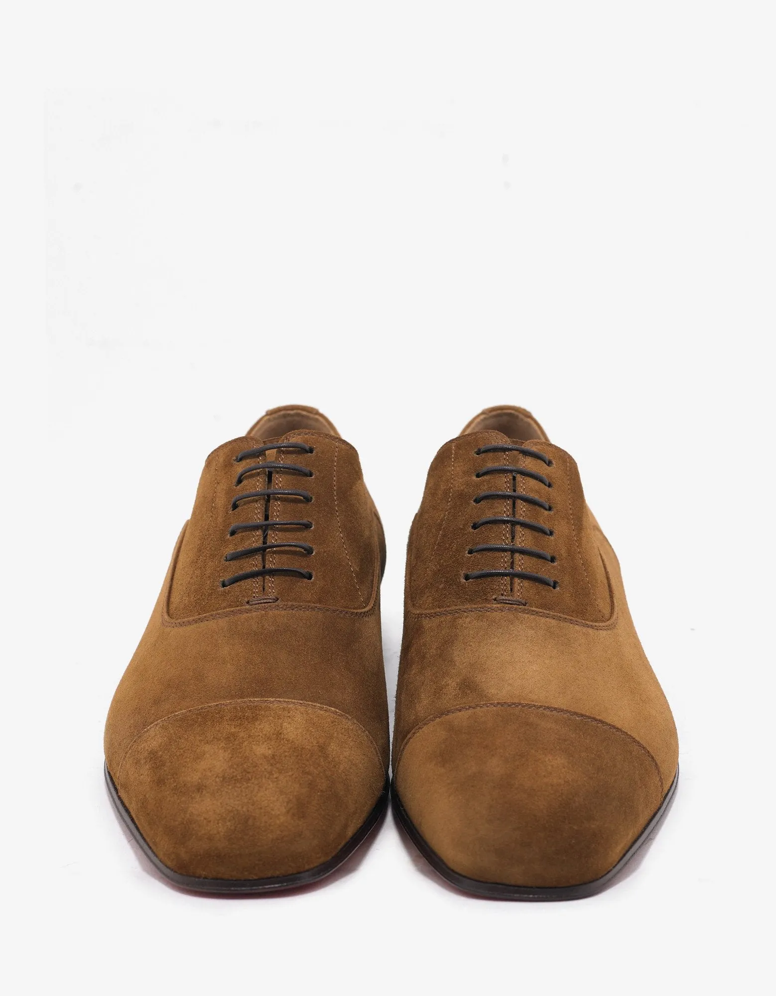 Greggo Flat Nounours Tan Suede Leather Oxford Shoes -