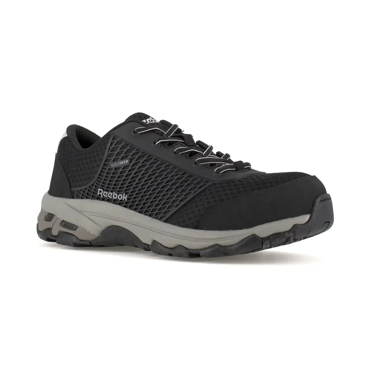 Heckler Composite-Toe Athletic Work Shoe Black