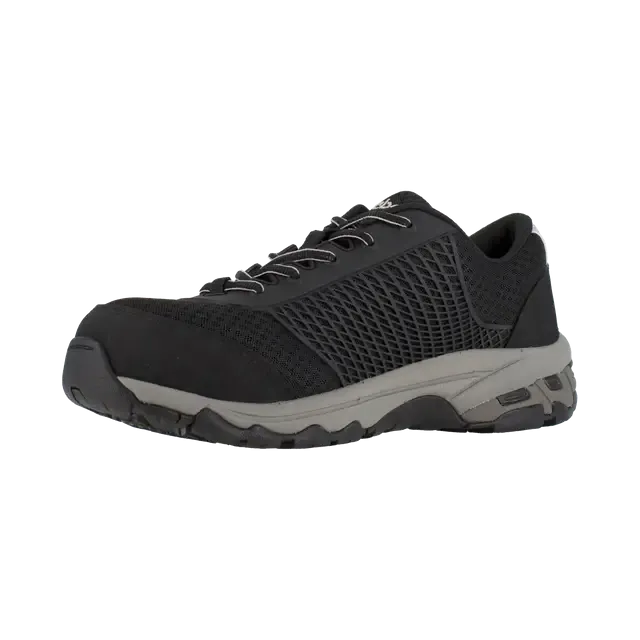 Heckler Composite-Toe Athletic Work Shoe Black