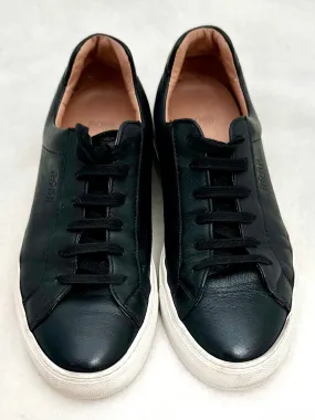 HUGO BOSS LEATHER SNEAKERS SHOES Size 37 (PREOWNED)