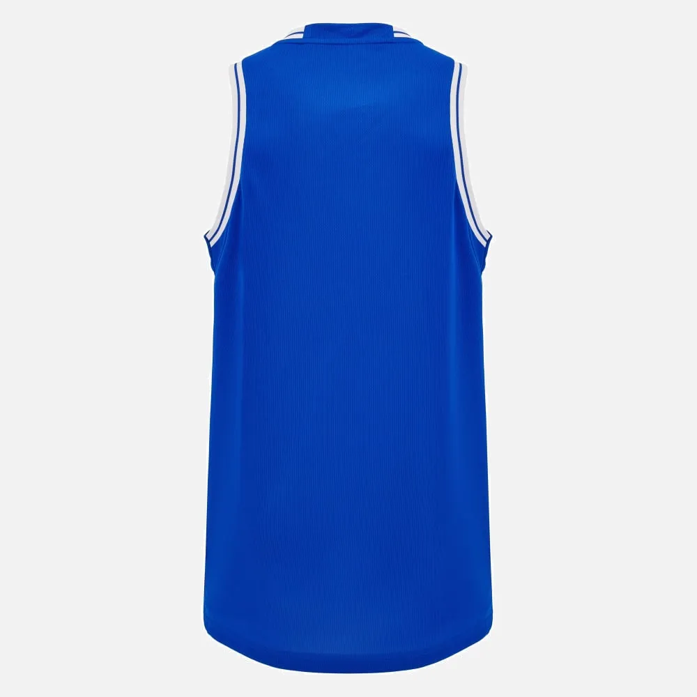 Italy National Mens 2024/25 Basketball Training Singlet by Macron