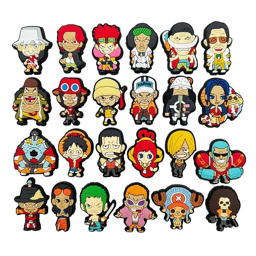 Japanese Anime One Piece Shoe Charms Cartoon Shoe accessories