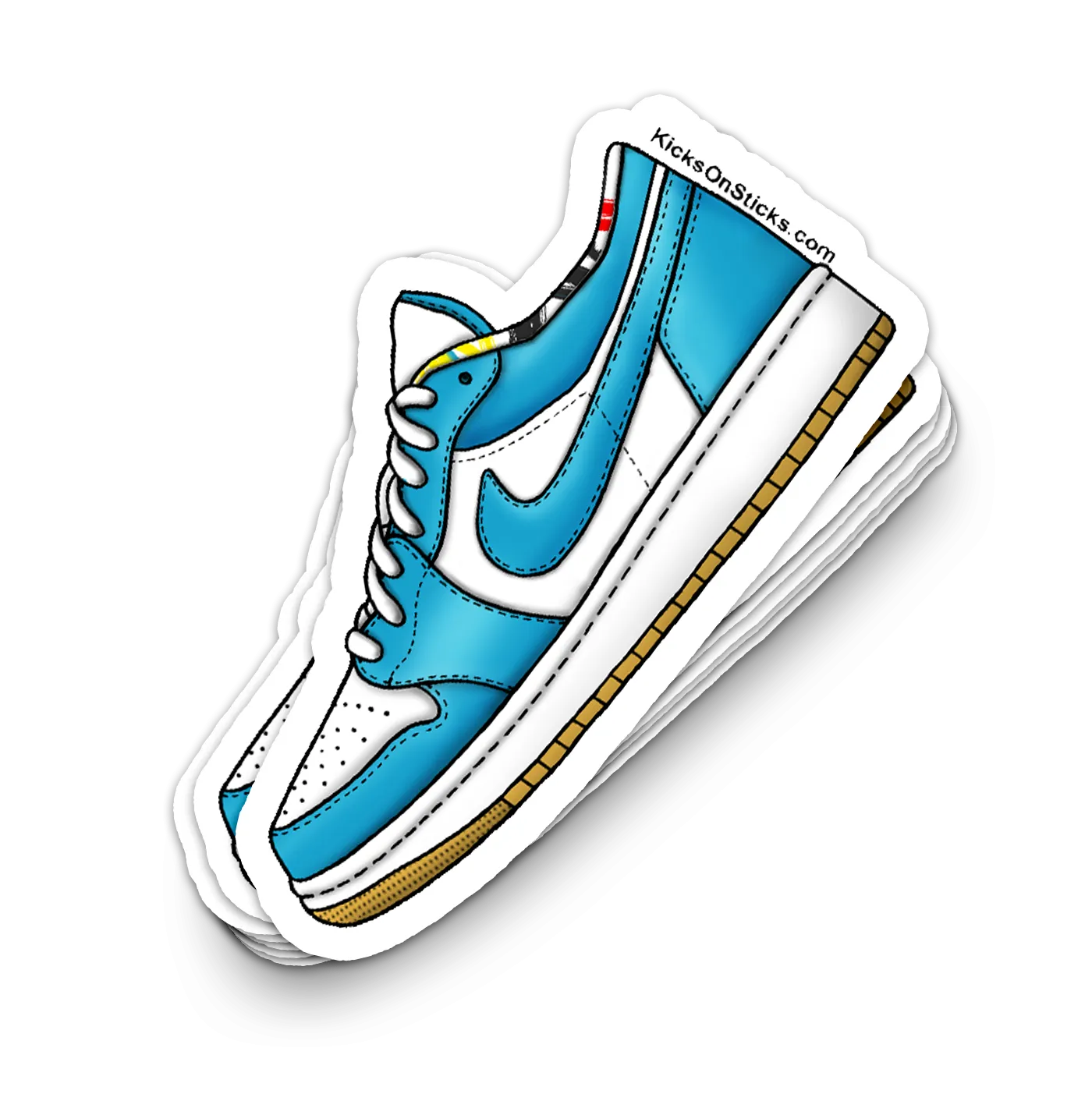 Jordan 1 Low "Barcelona" Sneaker Sticker