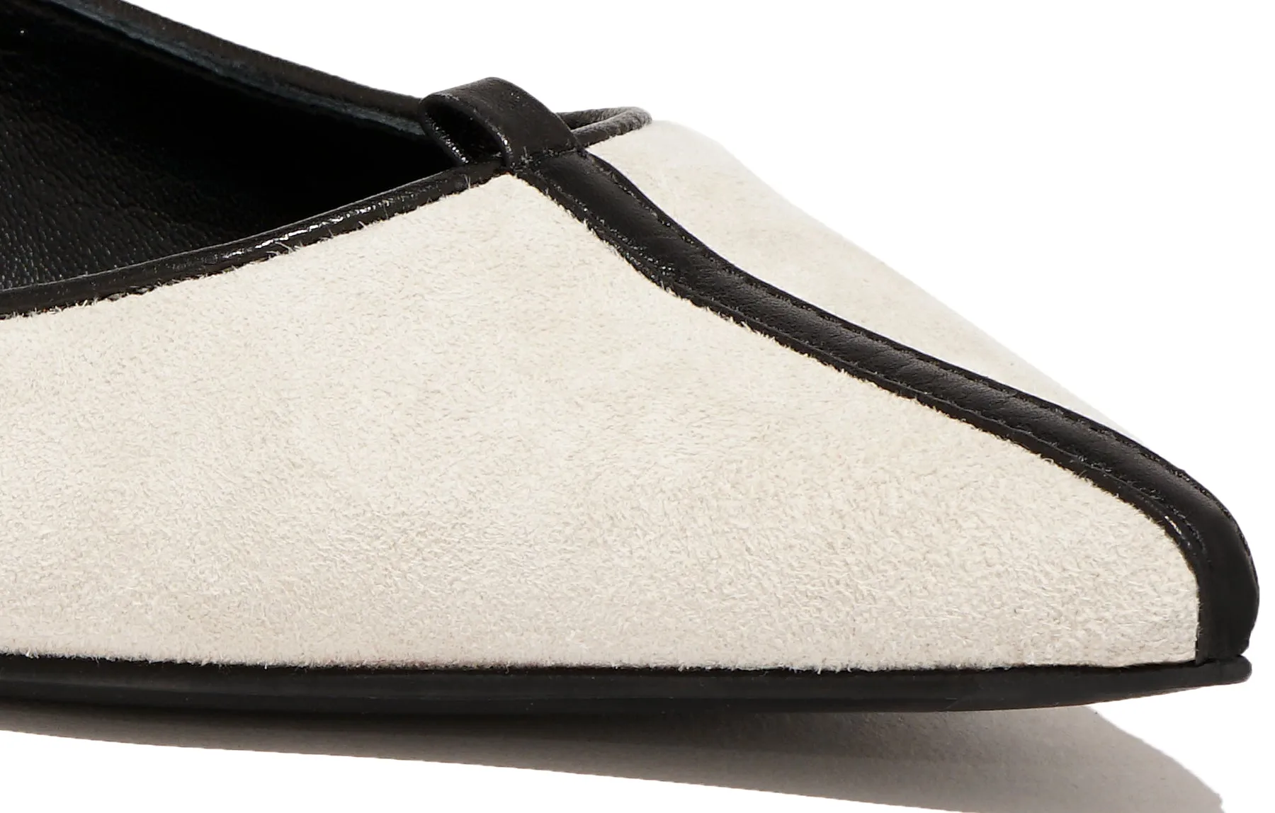 JULIE SHOE SUEDE ALBATROS OFF WHITE