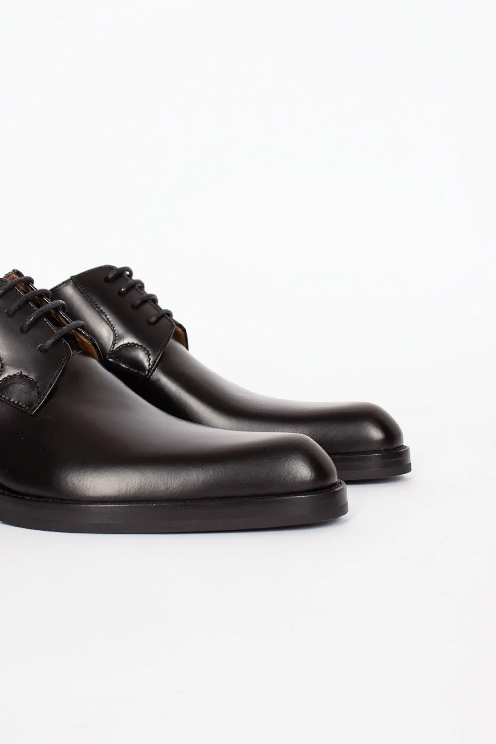 Leather Derby Shoes Black