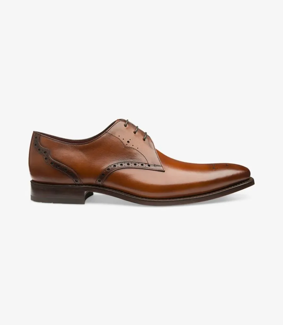 LOAKE Hannibal Derby Brogue shoe - Chestnut Calf