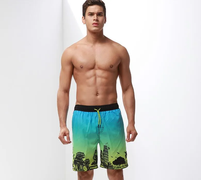 Men's Ancient Building Beach Board Shorts