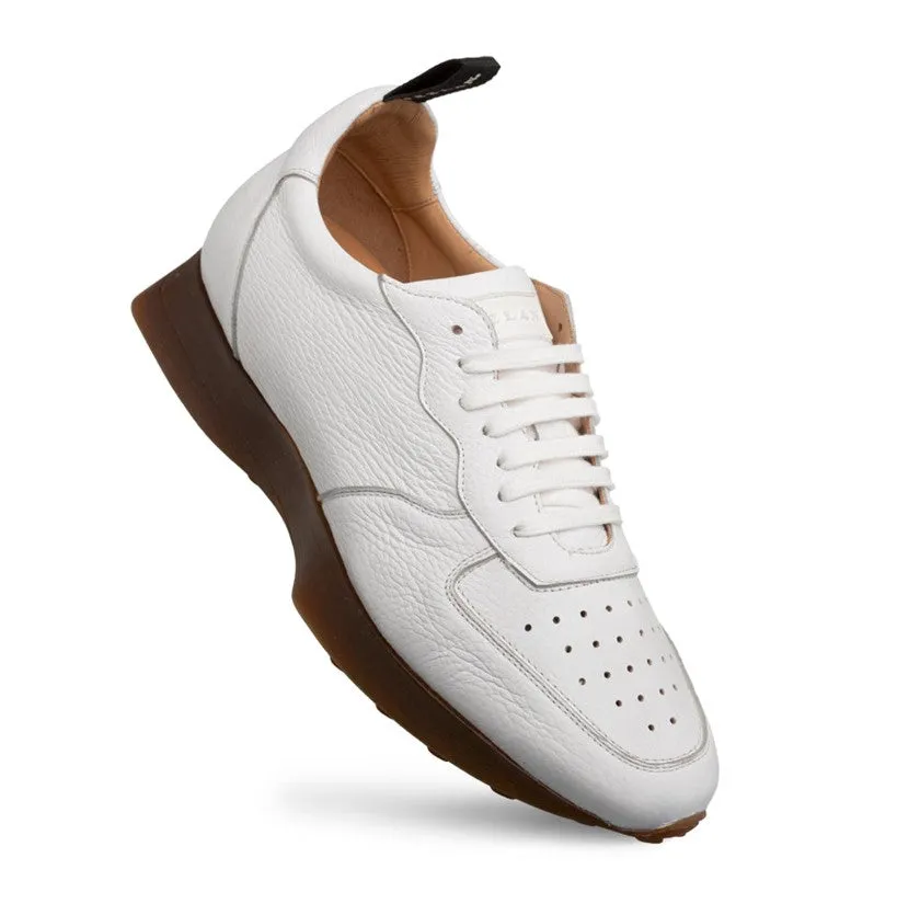 Mezlan "Gerardo" Deerskin Sneaker-White