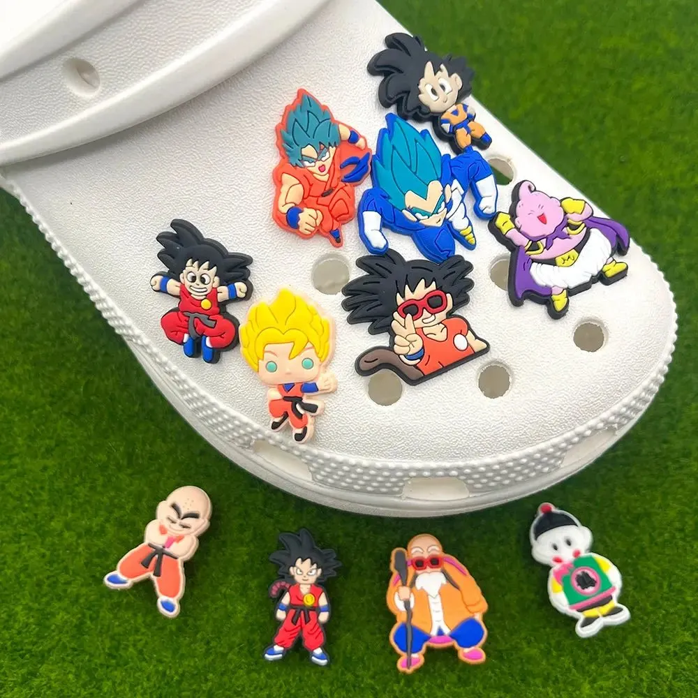 MINISO 14pcs Dragon Ball Shoe Charms - DIY Cartoon Garden Shoe Decoration - Kids Gifts