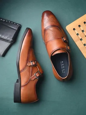 Mitchell Tan Monk Shoes