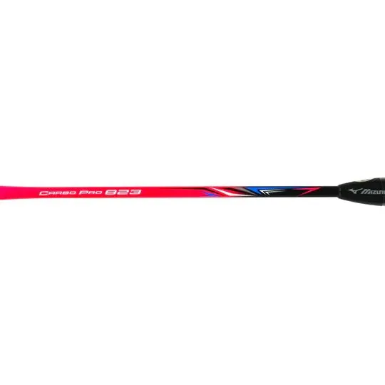 Mizuno Carbo Pro 823 Badminton Racket (Unstrung) - Neon Pink/Black Cyan