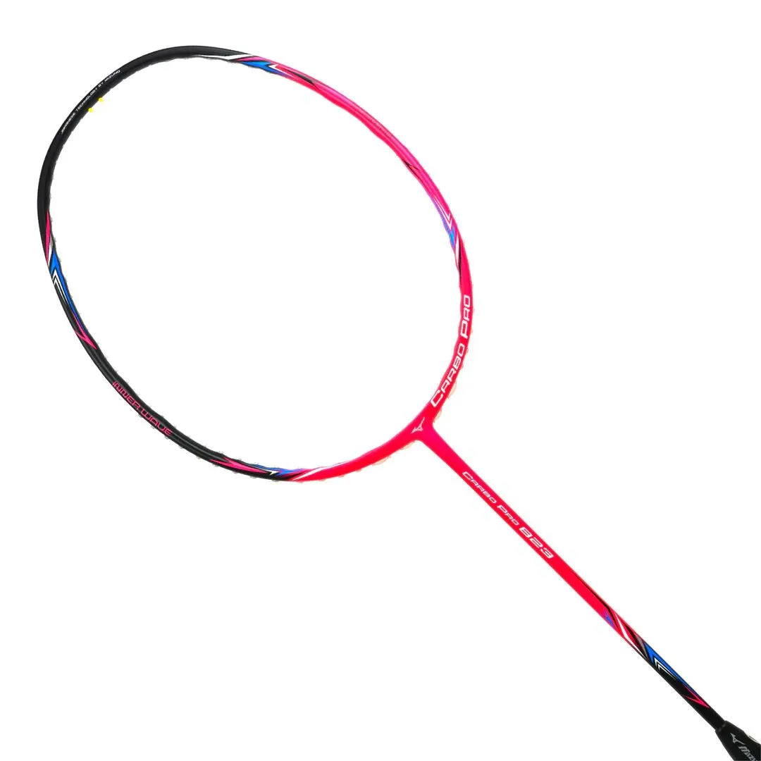 Mizuno Carbo Pro 823 Badminton Racket (Unstrung) - Neon Pink/Black Cyan